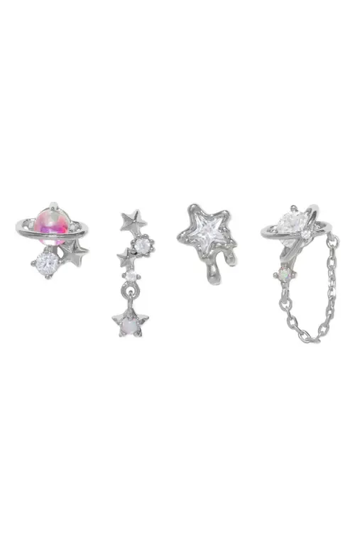 Lunar Dreams Set of 4 Stud Earrings by Girls Crew