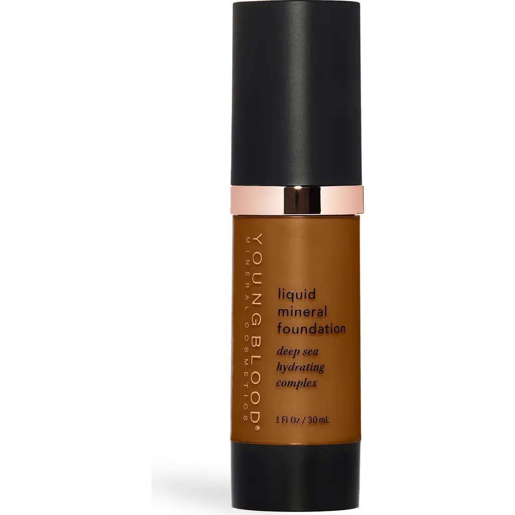 Liquid Mineral Foundation in Cocoa by Youngblood Mineral Cosmetics