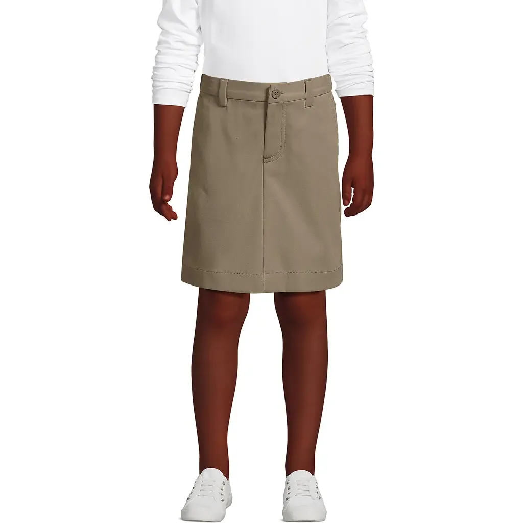 School Uniform Active Chino Skort Top of the Knee by Lands' End