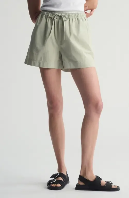 Drawstring Cotton Shorts by Brooklyn Industries