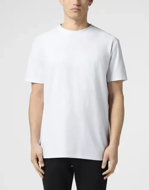 Round Neck T-Shirt Jacquard Skull by PHILIPP PLEIN