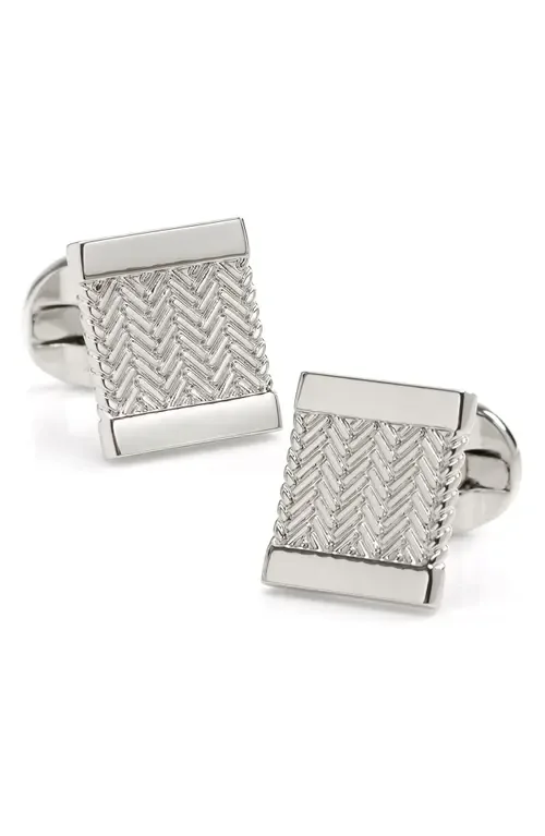 Herringbone Cuff Links by Cufflinks, Inc.
