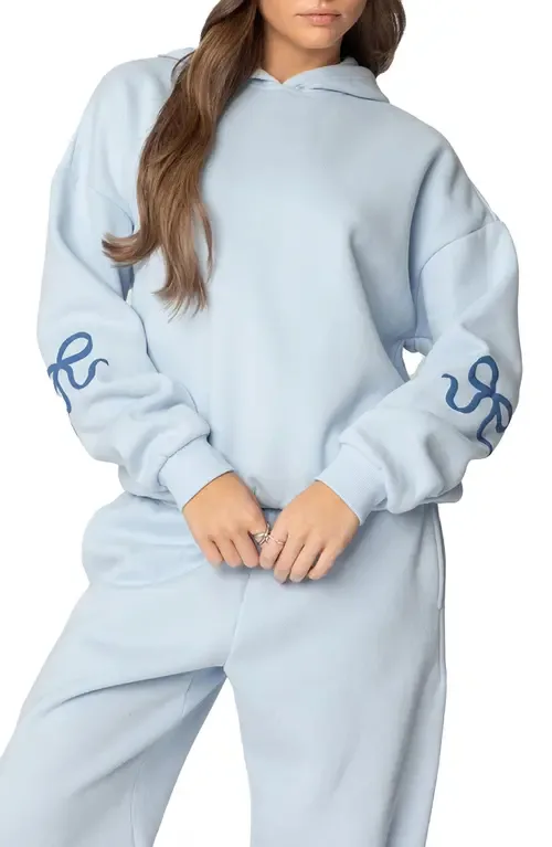 Bonney Bow Oversize Hoodie by EDIKTED