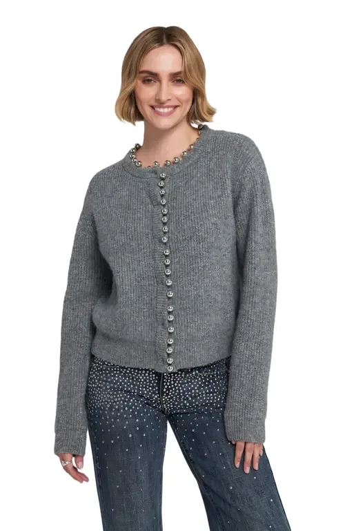 Beaded Cardigan by ELLE Collection