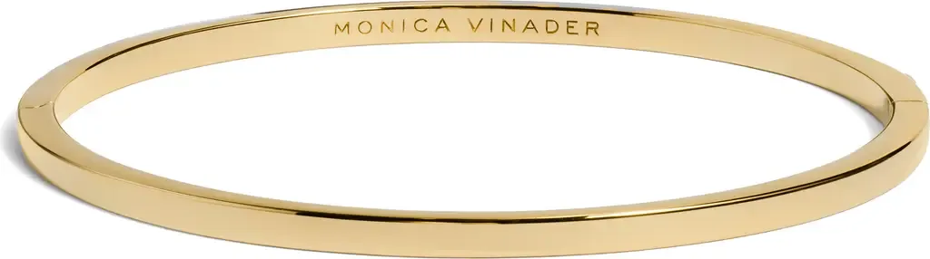 Essential Slim Bangle in 18K Gold Vermeil