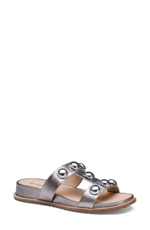 Chandler Embellished Wedge Slide Sandal by Johnston & Murphy