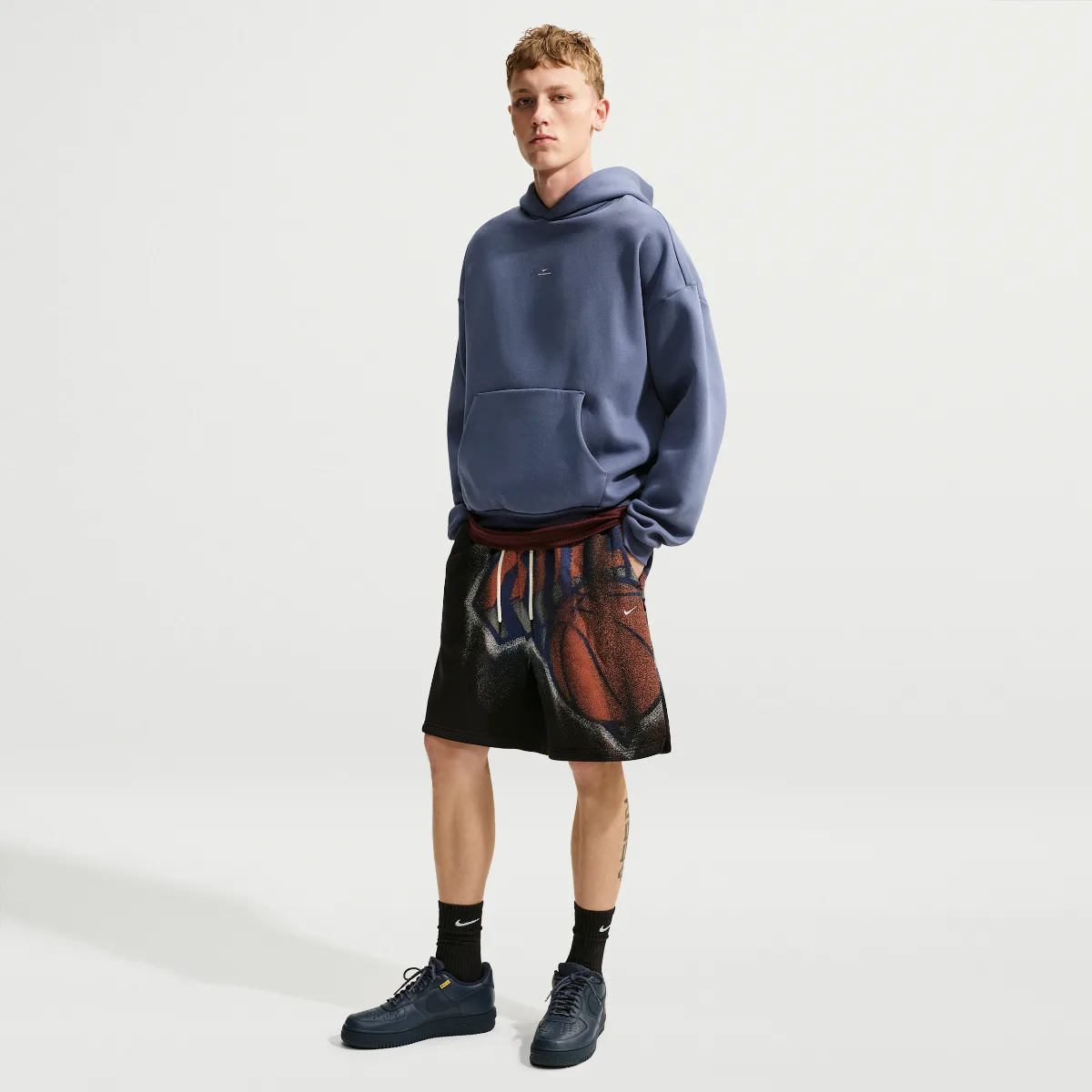 New York Knicks Standard Issue Fleece Basketball Shorts by Nike