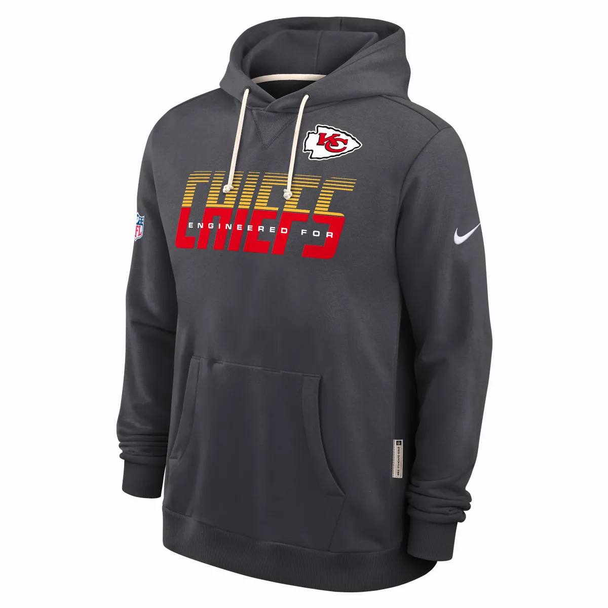 Kansas City Chiefs Sideline Standard Issue Dri-FIT NFL Pullover Hoodie by Nike