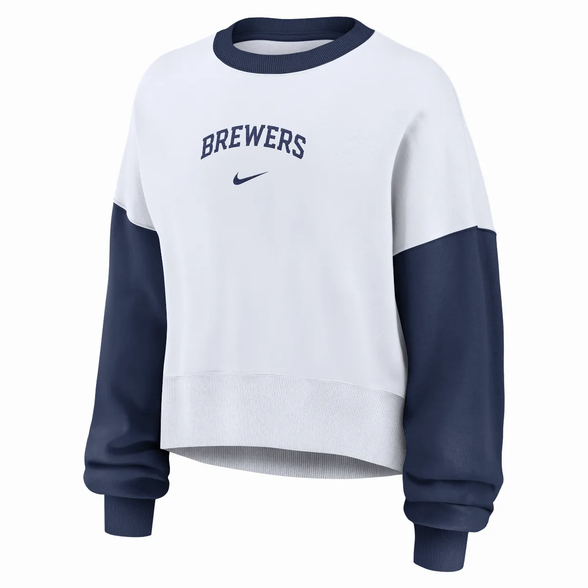 Milwaukee Brewers Primary MLB Pullover Crew by Nike