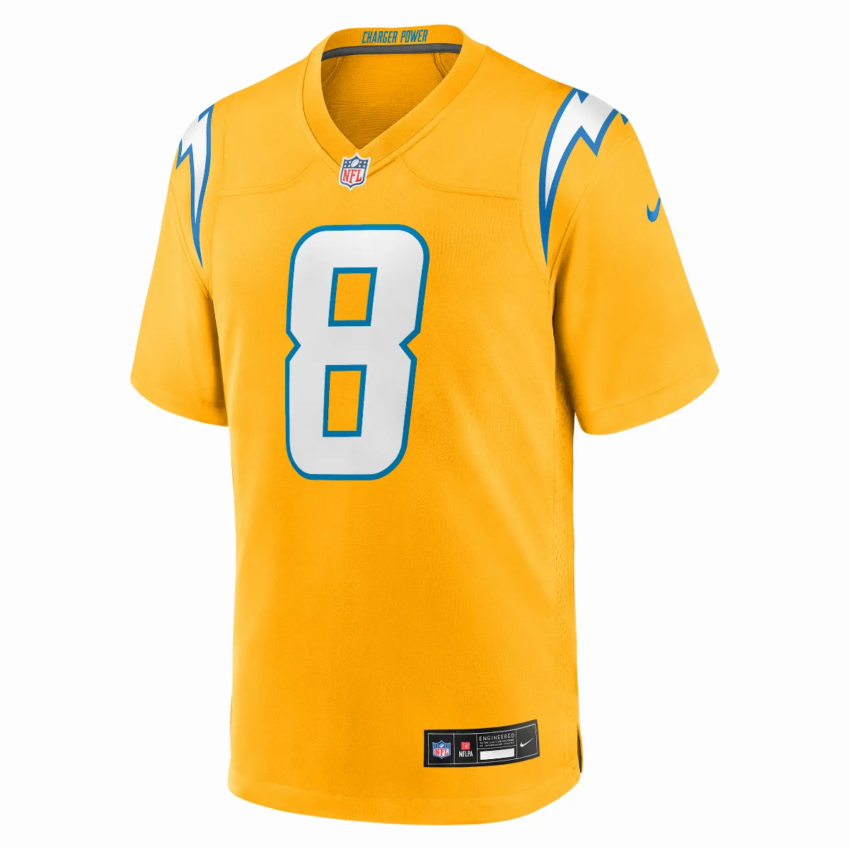Omarion Hampton Los Angeles Chargers NFL Game Jersey by Nike