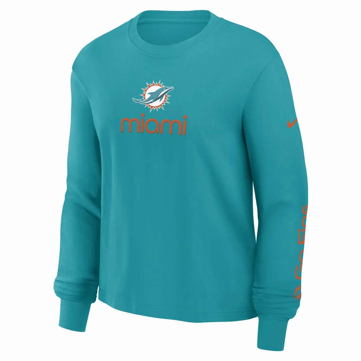 Miami Dolphins Boxy NFL Long-Sleeve T-Shirt by Nike