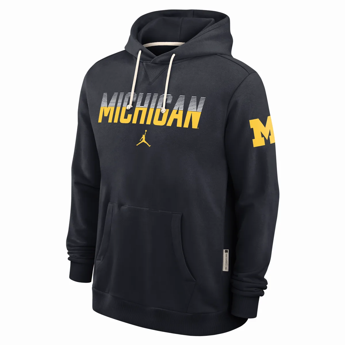 Michigan Sideline Standard Issue Jordan Brand Dri-FIT College Pullover Hoodie