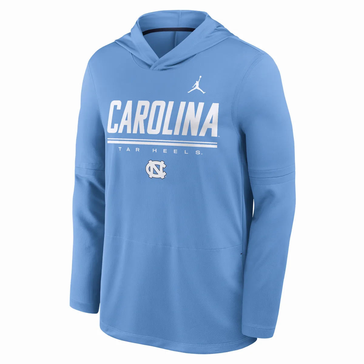 North Carolina Sideline Jordan Brand Dri-FIT College Long-Sleeve Hooded Top by Jordan