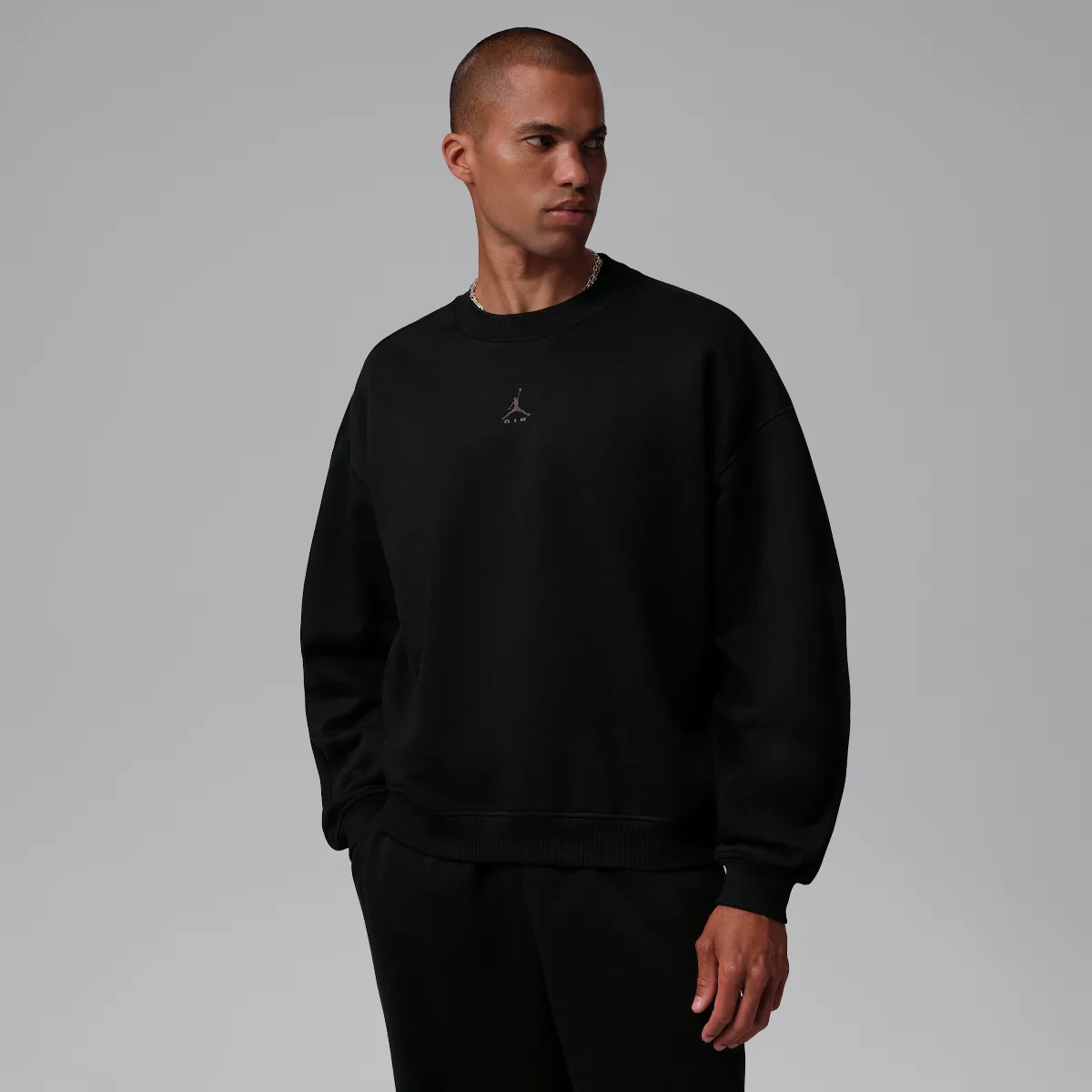 Jordan Brooklyn Oversized Fleece Crew-Neck Sweatshirt