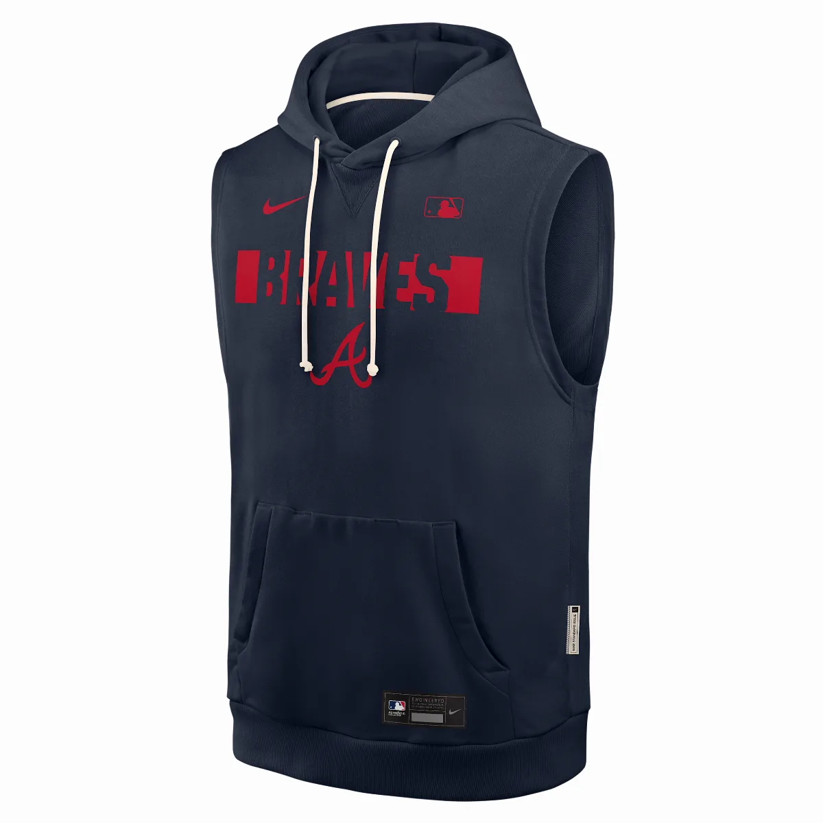 Atlanta Braves Authentic Collection Standard Issue Dri-FIT MLB Sleeveless Pullover Hoodie