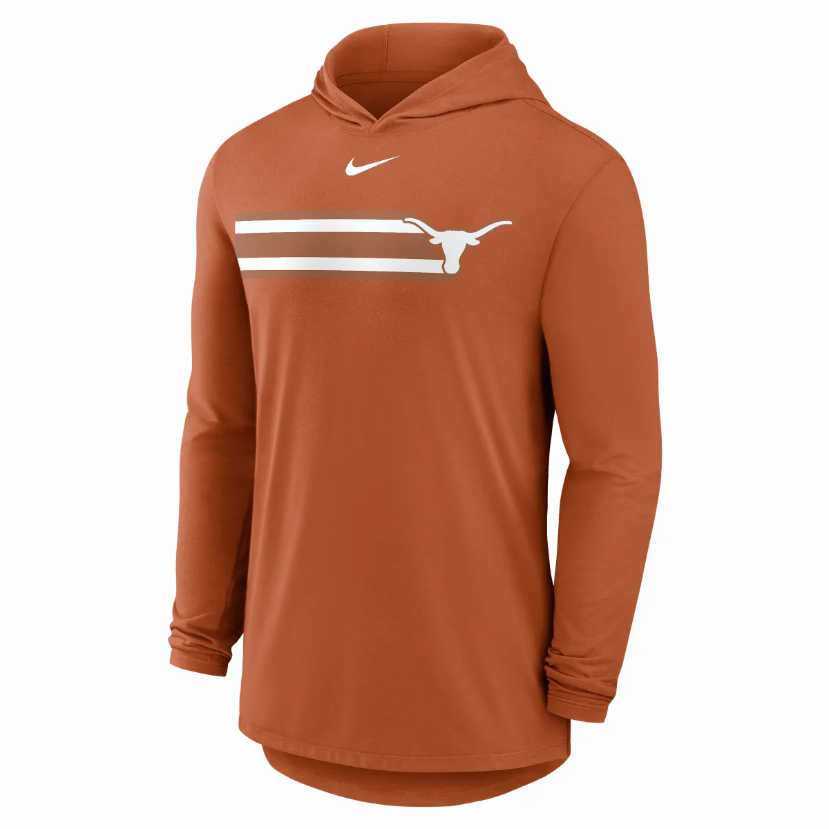 Texas Primetime Pattern Dri-FIT College Long-Sleeve Hooded T-Shirt by Nike