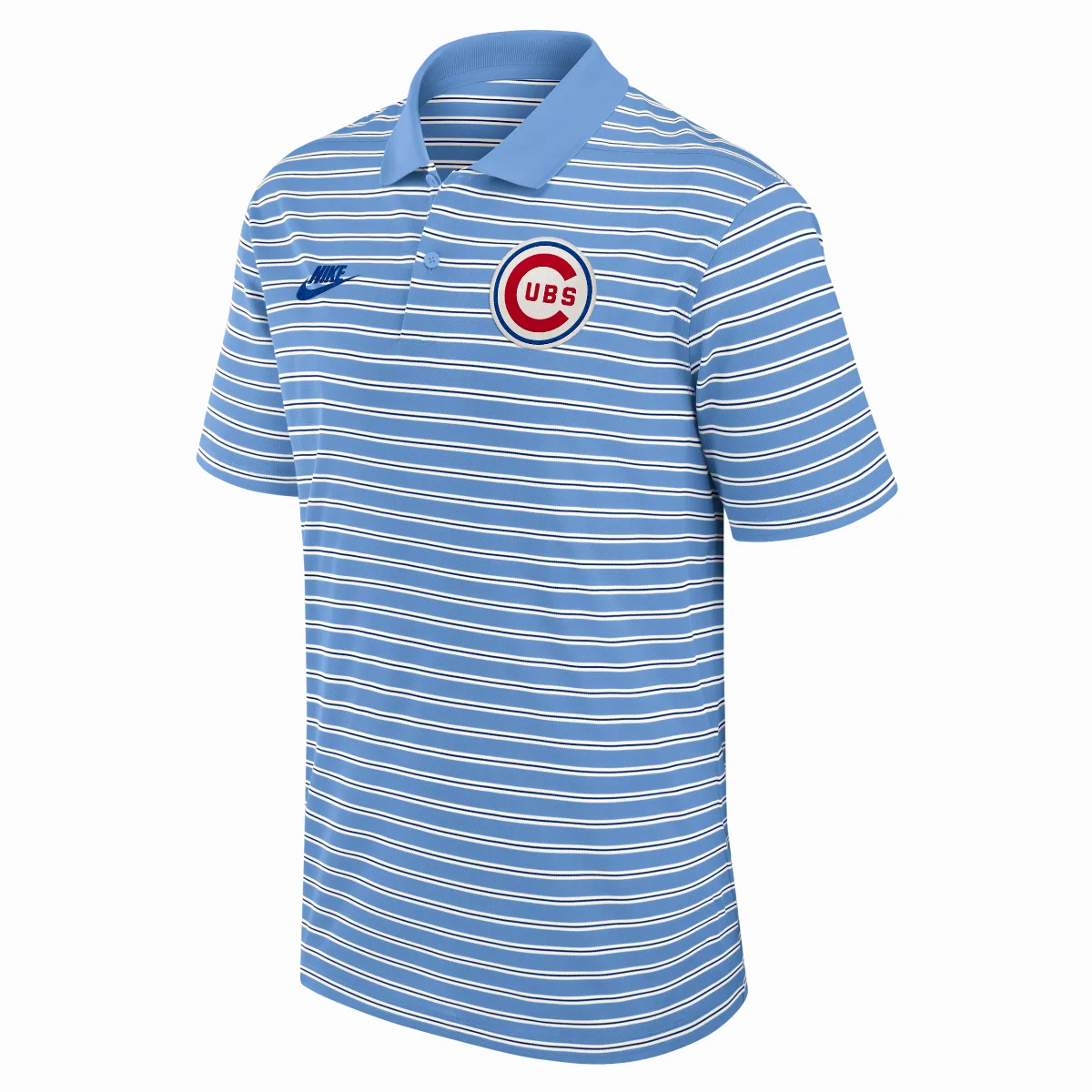 Chicago Cubs Cooperstown Striped Victory Dri-FIT MLB Polo by Nike