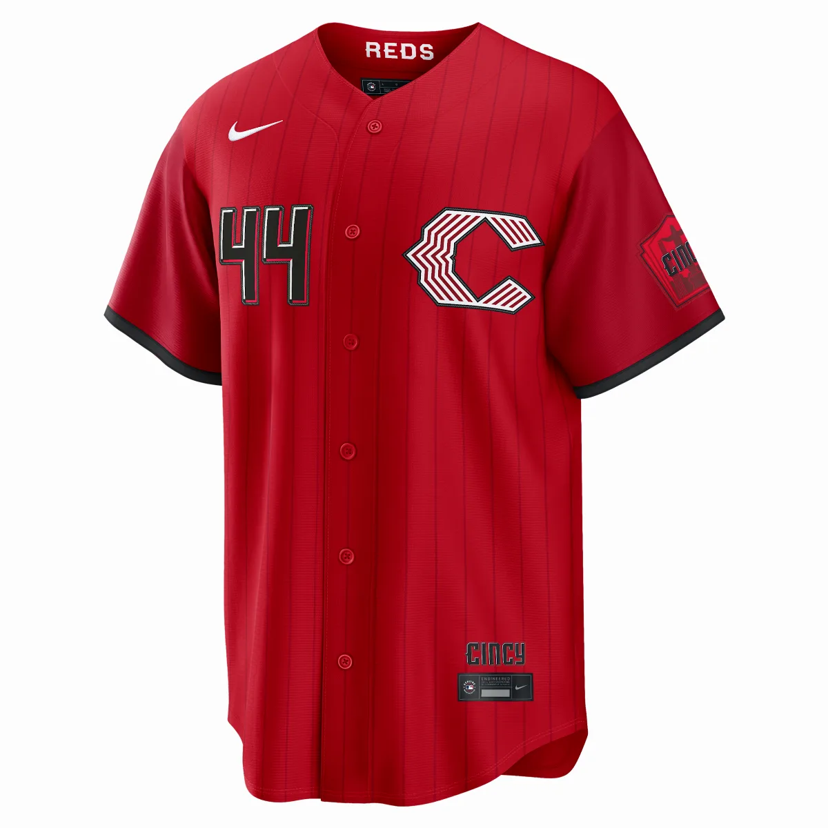Elly De La Cruz Cincinnati Reds City Connect MLB Stadium Jersey by Nike