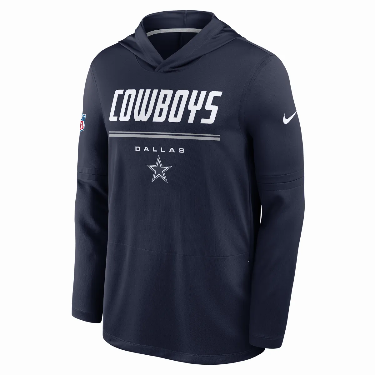 Dallas Cowboys Sideline Dri-FIT NFL Long-Sleeve Hooded Top