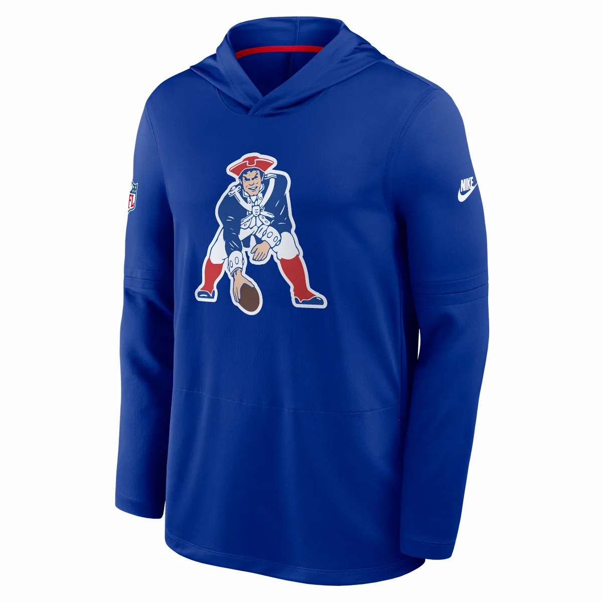 New England Patriots Alt Dri-FIT NFL Long-Sleeve Hooded Top