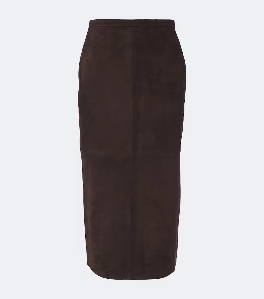 Alana Suede Pencil Skirt