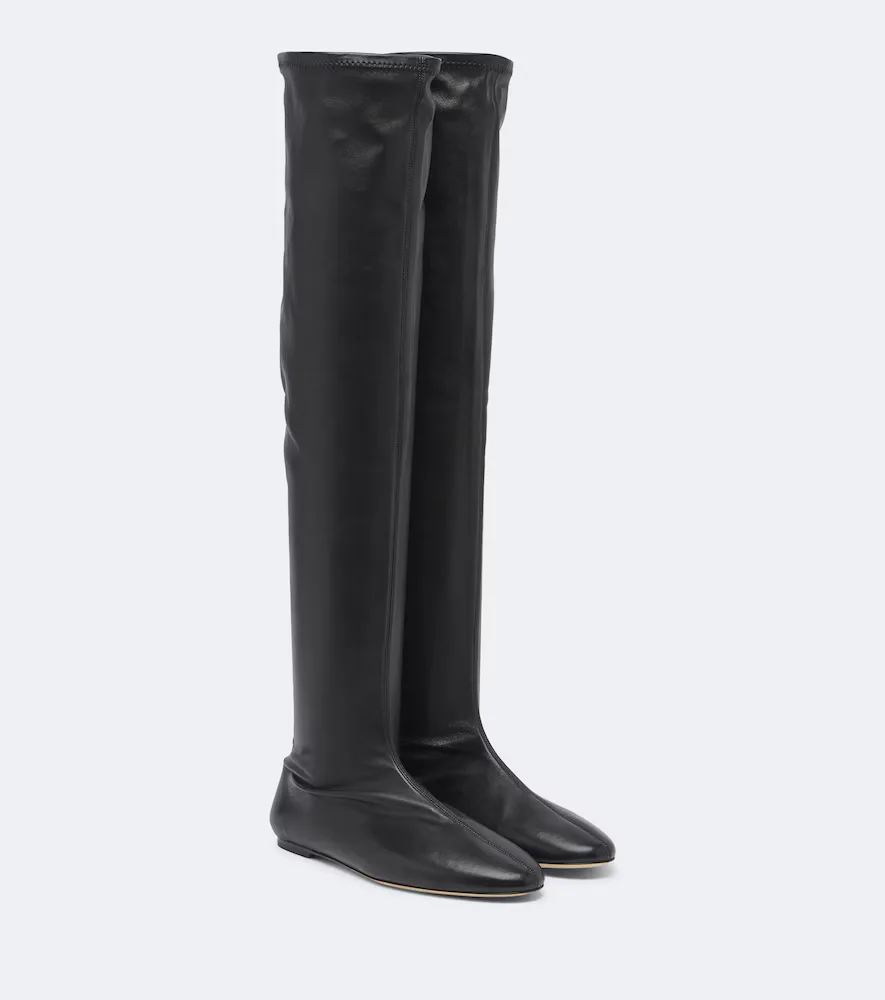 Leather Over-the-Knee Boots by Toteme