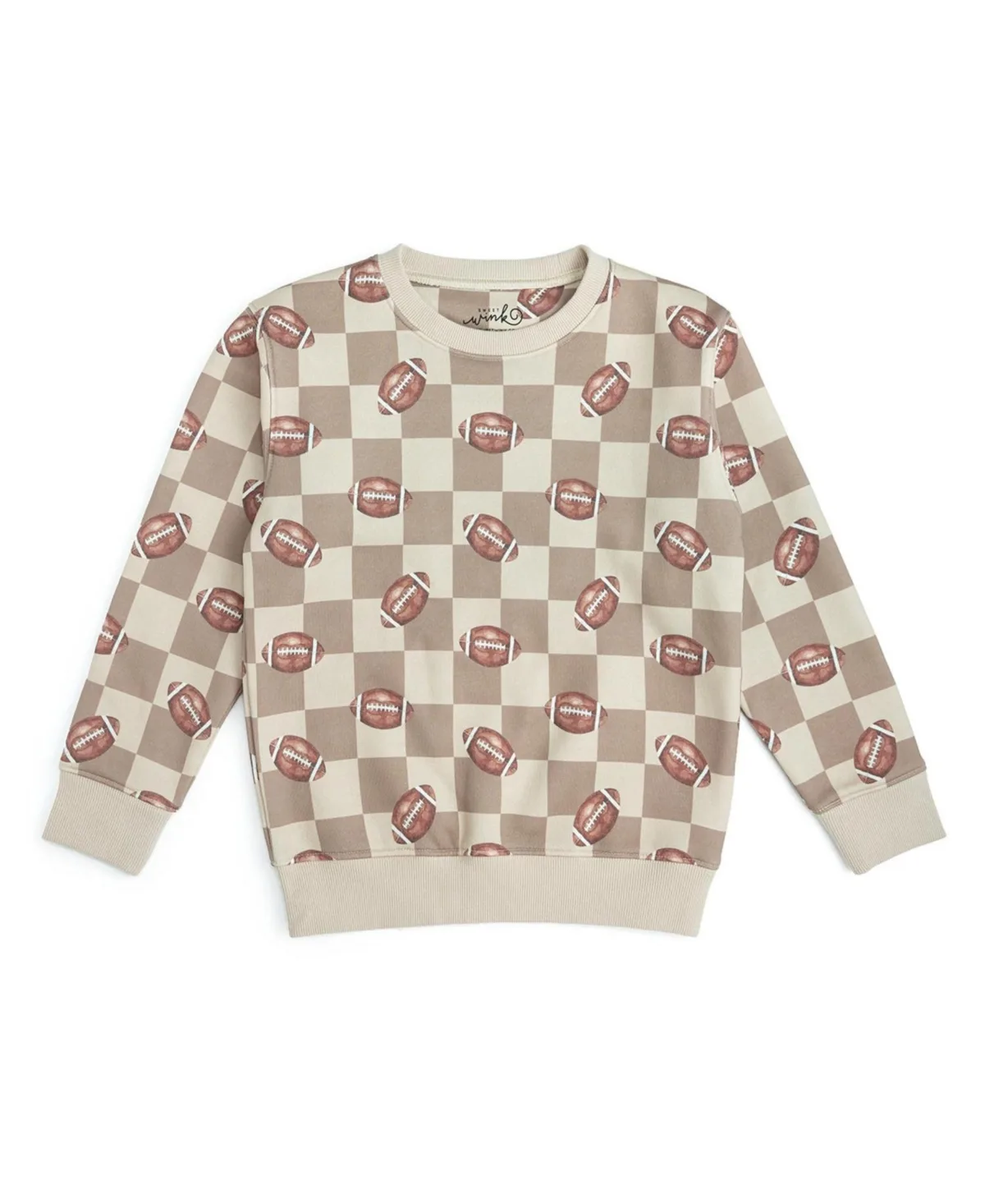 Football Checkered Sweatshirt by Sweet Wink