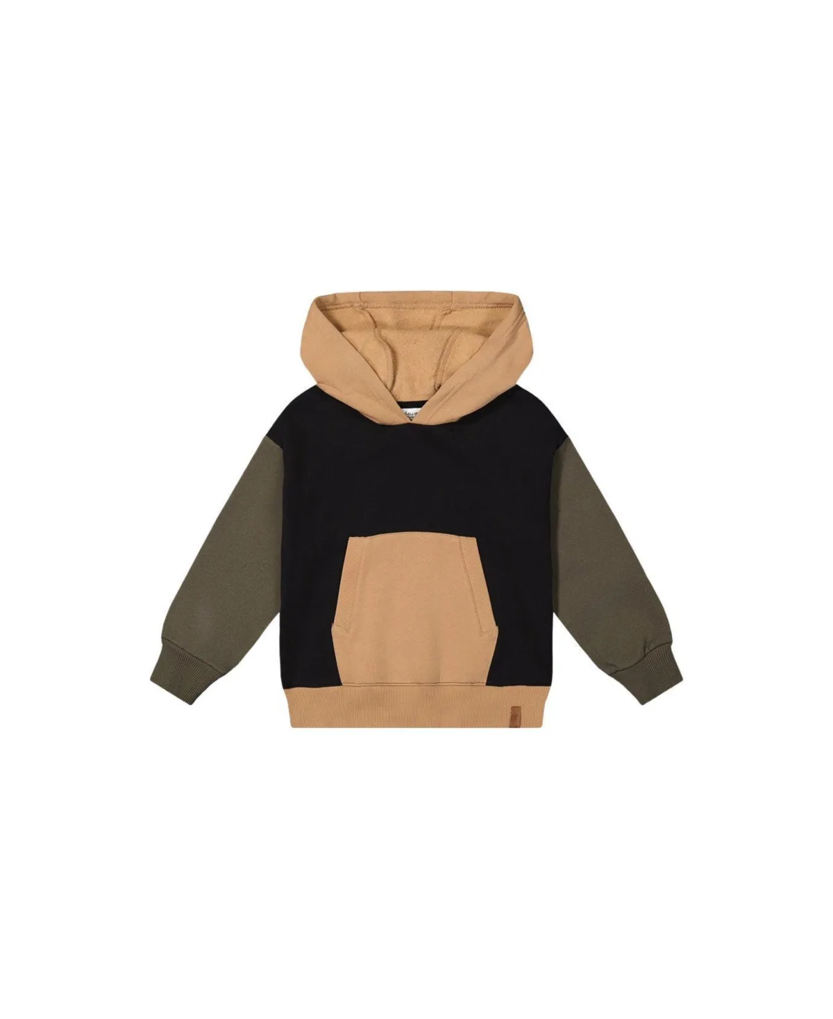 Hooded Color Block Fleece Cardigan by Deux Par Deux