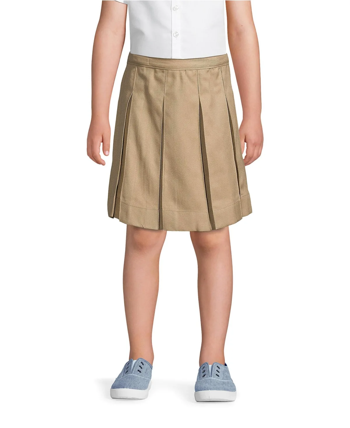 Box Pleat Skirt Top of Knee by Lands' End