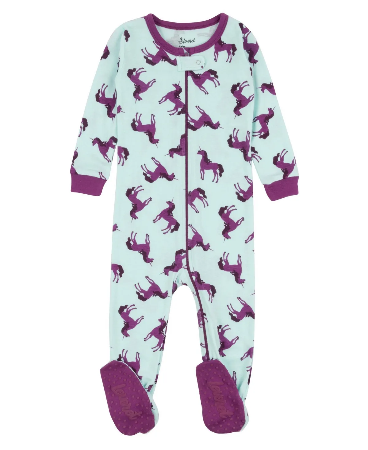 Matching Family One-Piece Cotton Sleep'n Play Footed Pajamas by Leveret