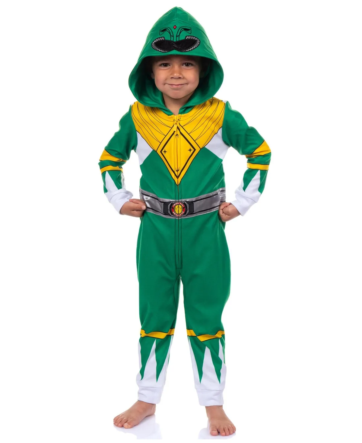 Character One Piece Hooded Sleep Pajama Union Suit Sleepwear Lounge by Power Rangers