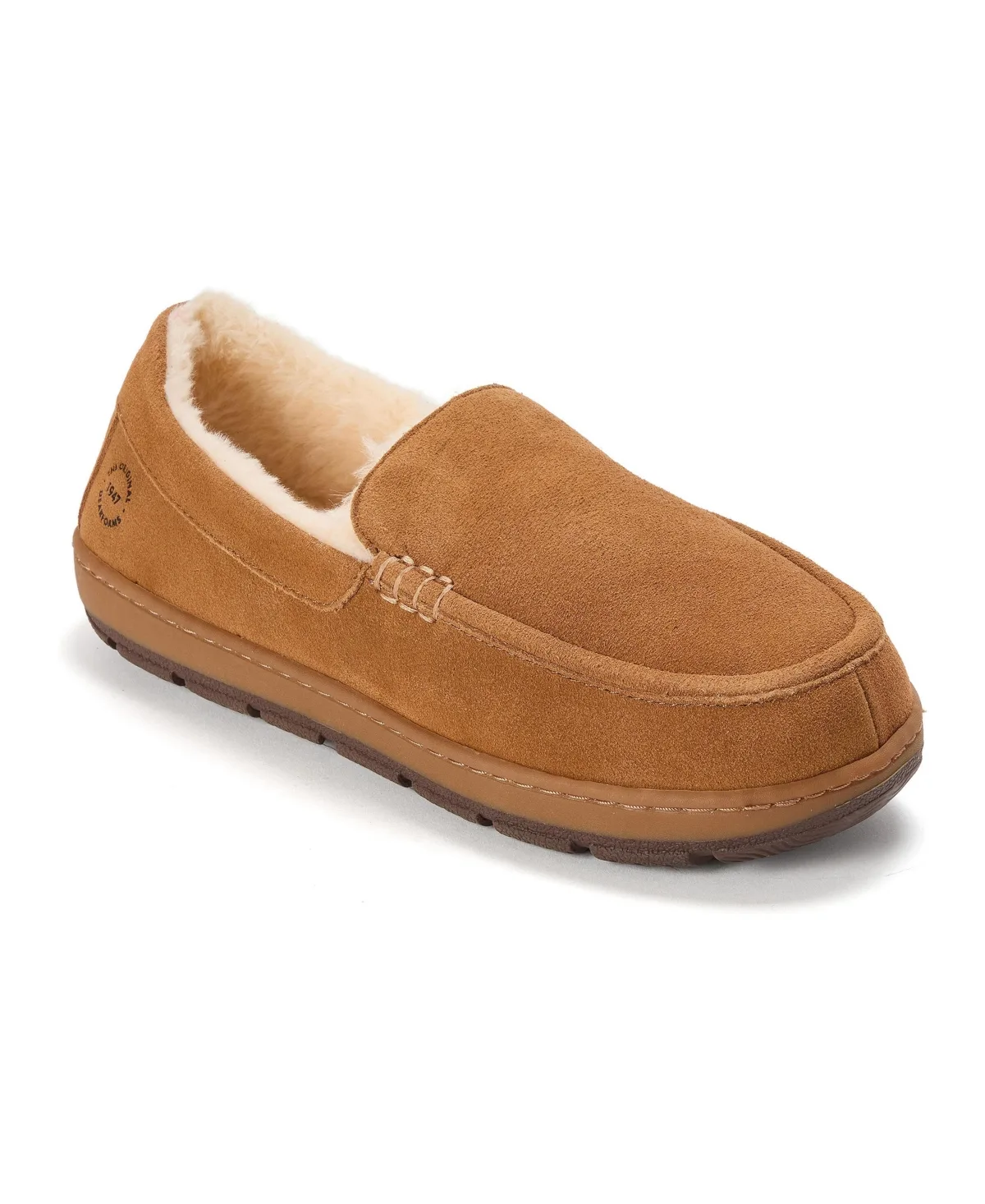 Fitzgerald Genuine Suede Moccasin Slippers by Dearfoams