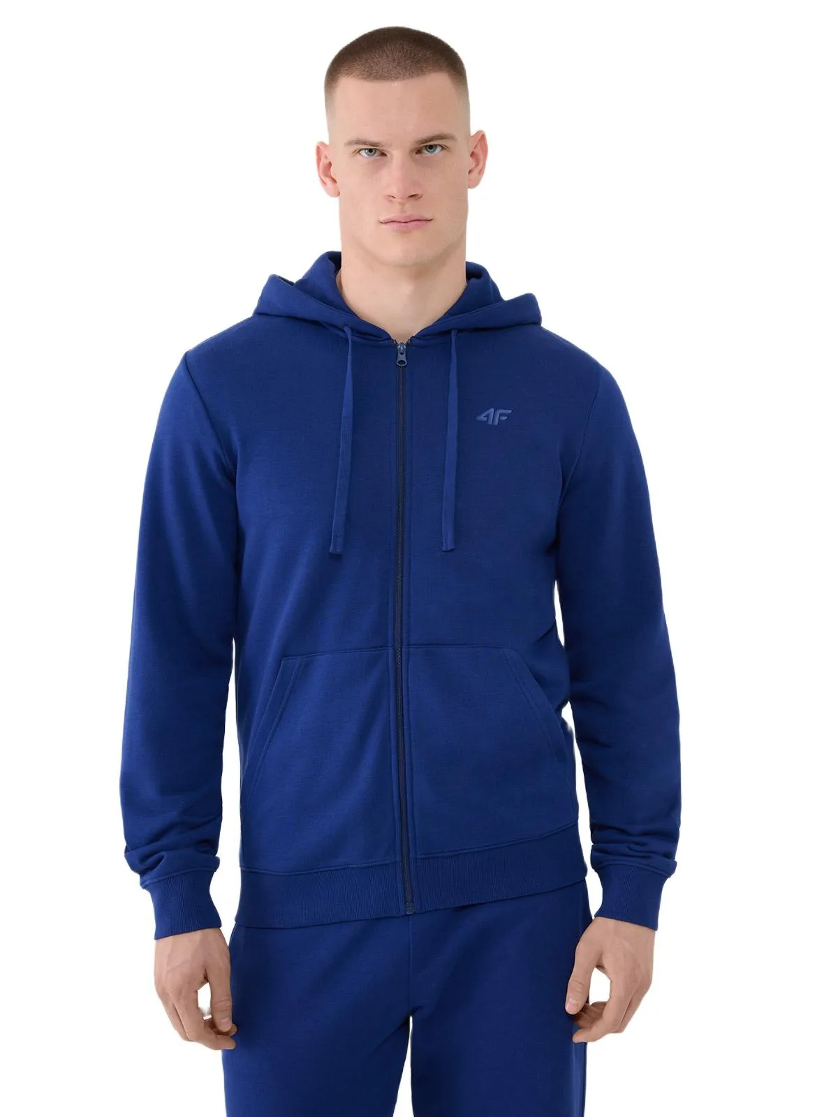 Zip-Up Sweatshirt with a Hood by 4f