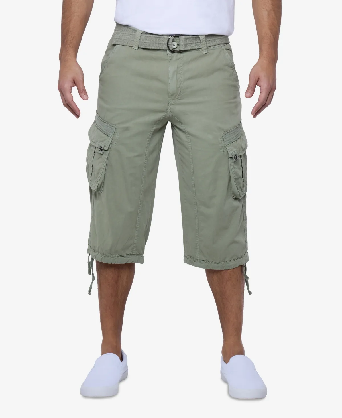 X-Ray Belted Capri Cargo Shorts by Xray