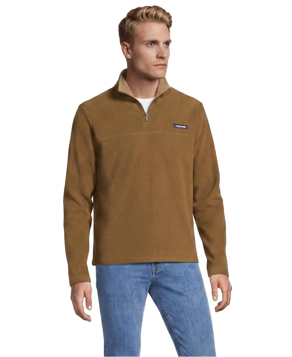 Anyweather Fleece Quarter Zip Pullover by Lands' End