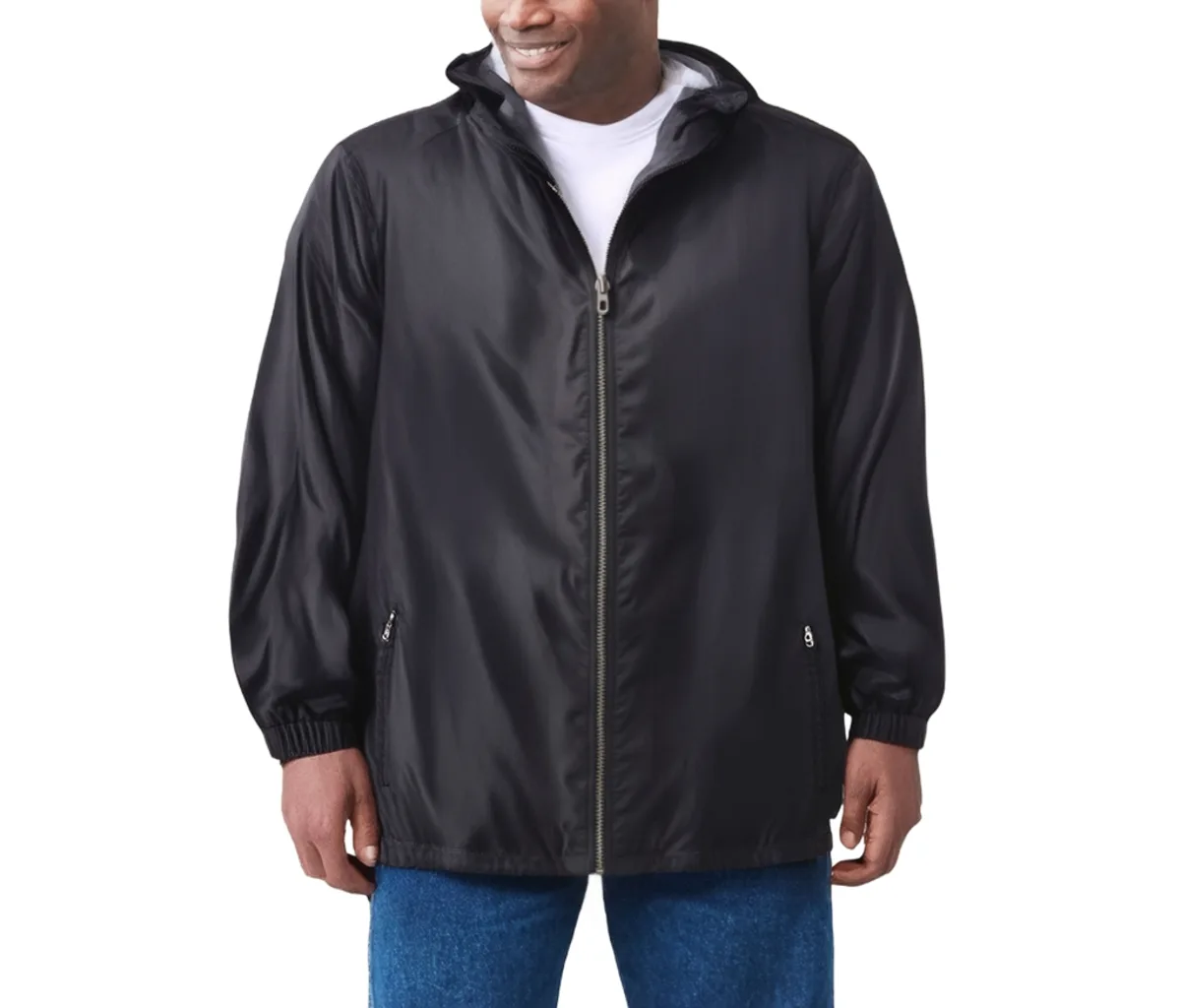 Jersey-Lined Windbreaker by Kingsize