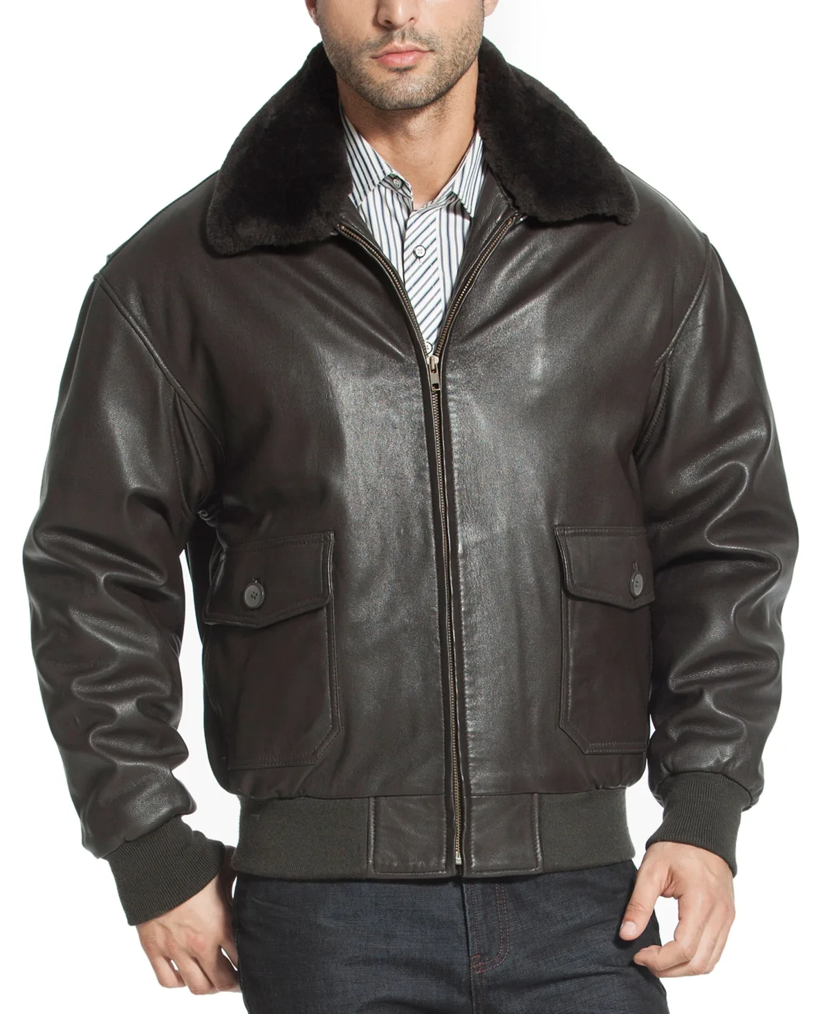 G-1 Leather Flight Bomber Jacket by Landing Leathers