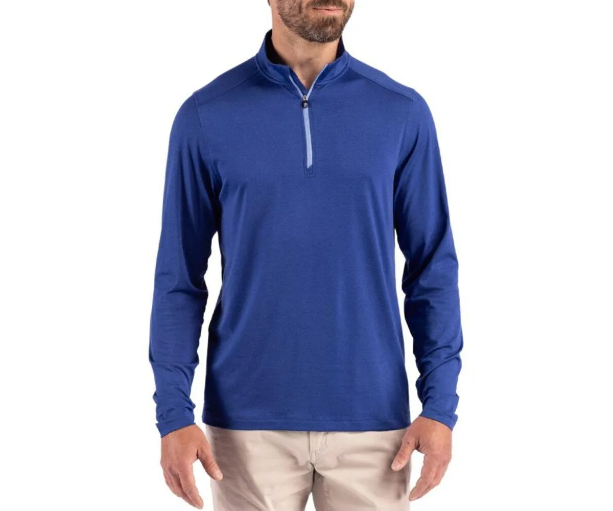 Coastline Epic Comfort Recycled Quarter Zip by Cutter & Buck