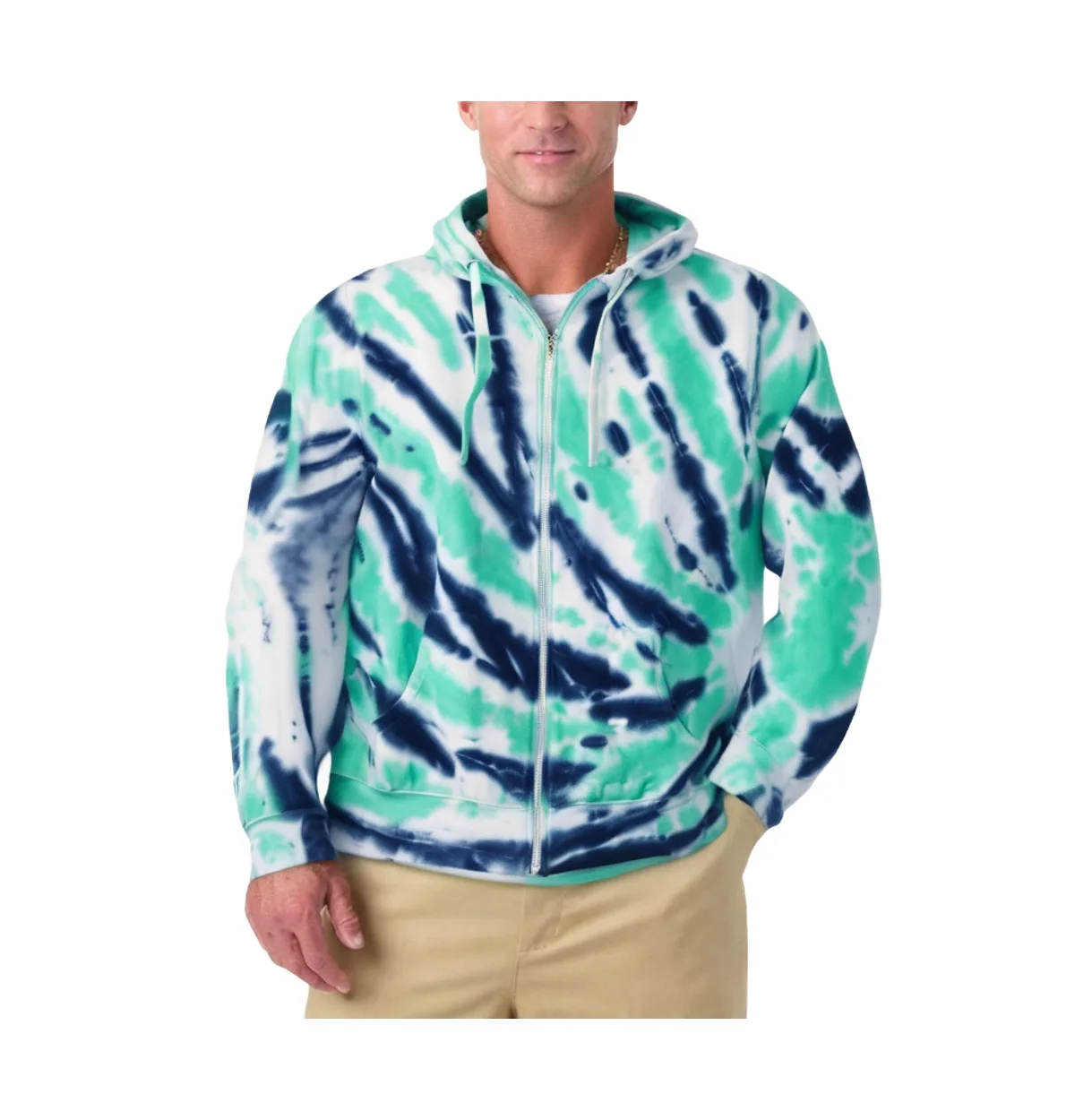 Fleece Zip-Front Hoodie by Kingsize