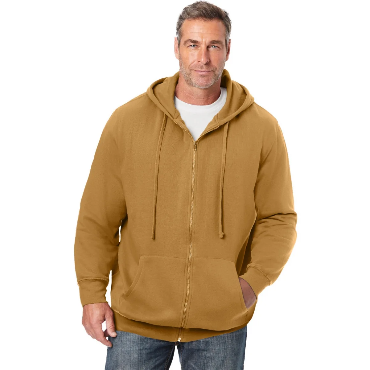 Fleece Zip-Front Hoodie