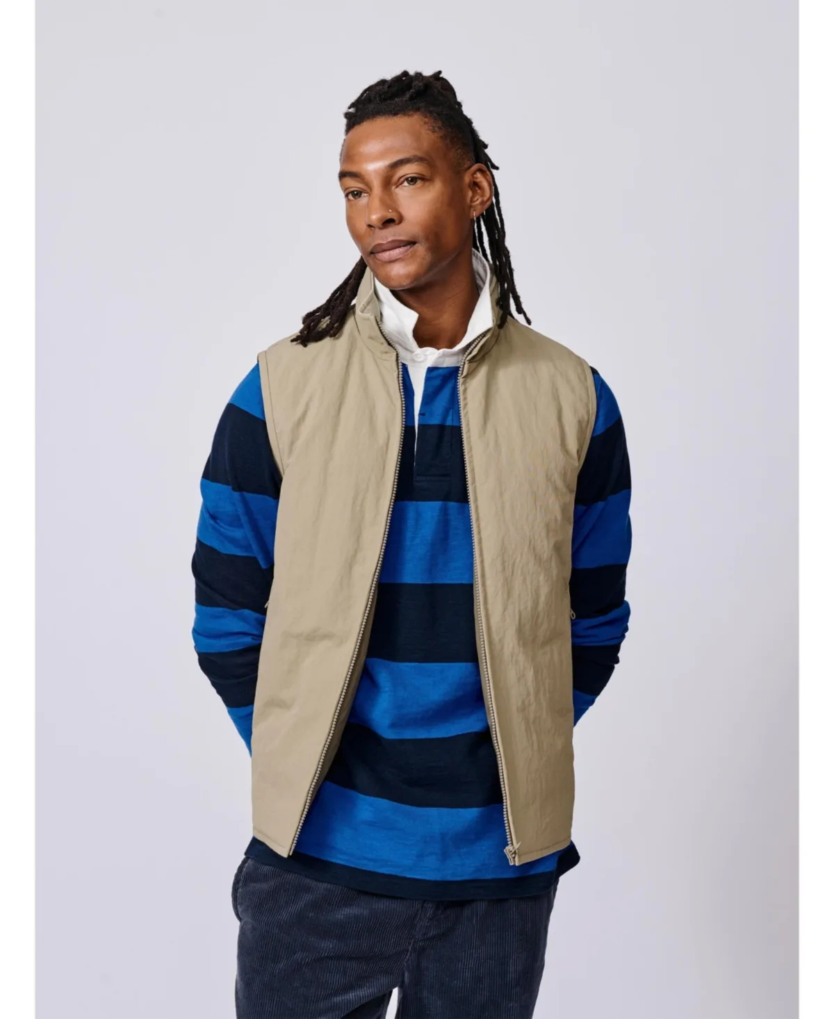 Lancaster Lightweight Nylon Gilet by Aubin