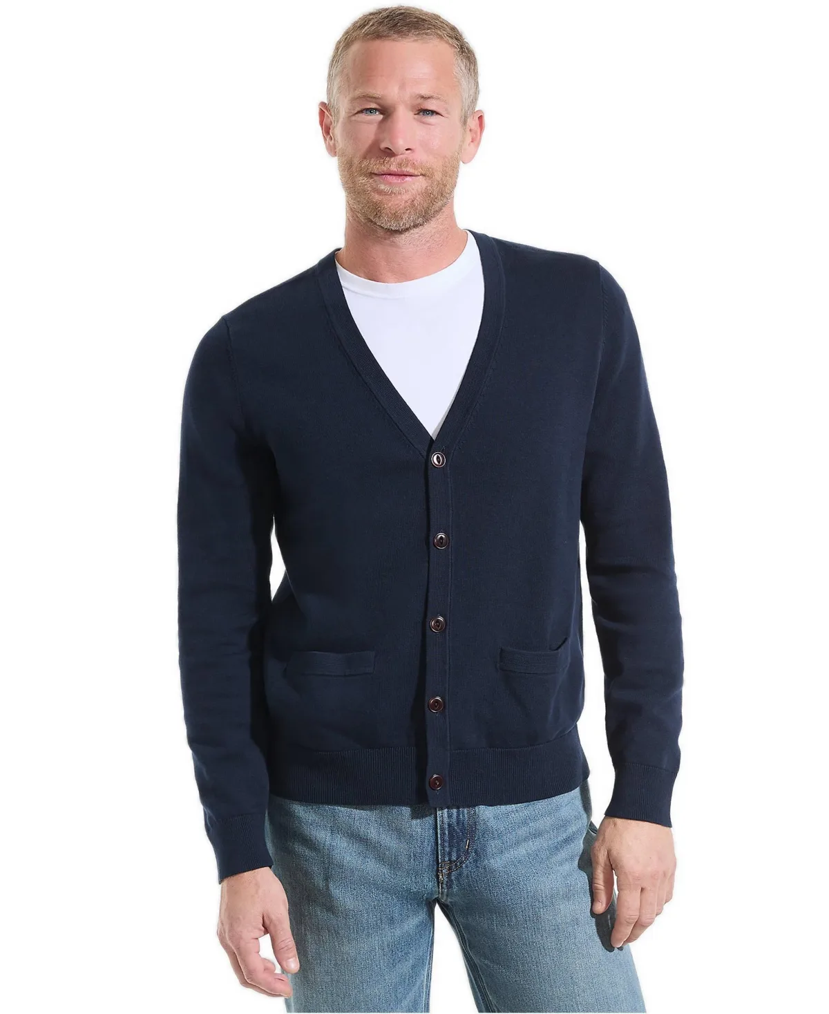 Fine Gauge Cotton Cardigan by Lands' End