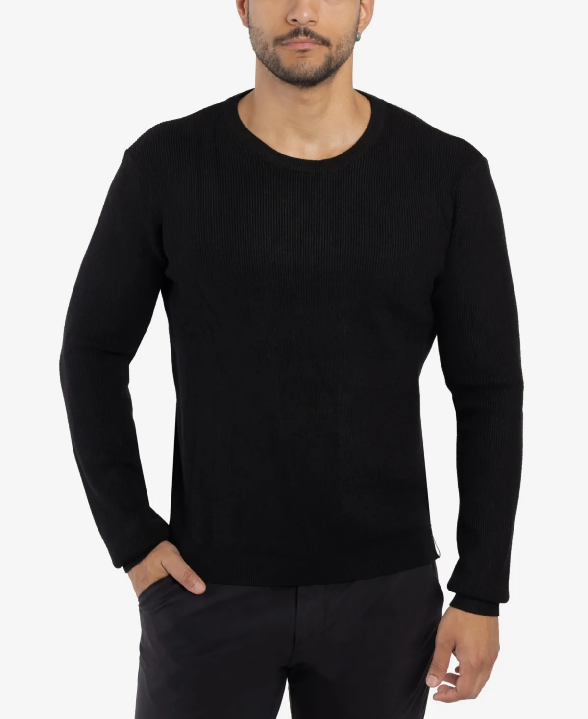 Ribbed Crew Neck Sweater by Spring + Mercer