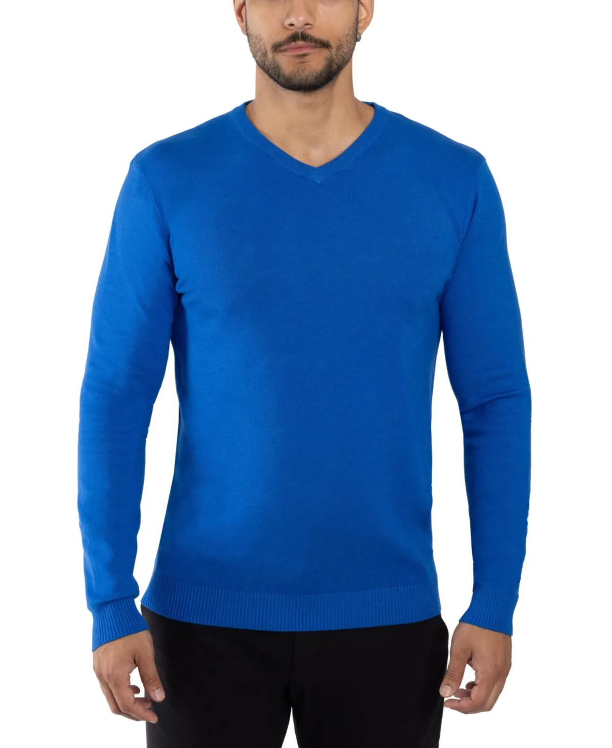 Basic V-Neck Pullover Midweight Sweater by Xray