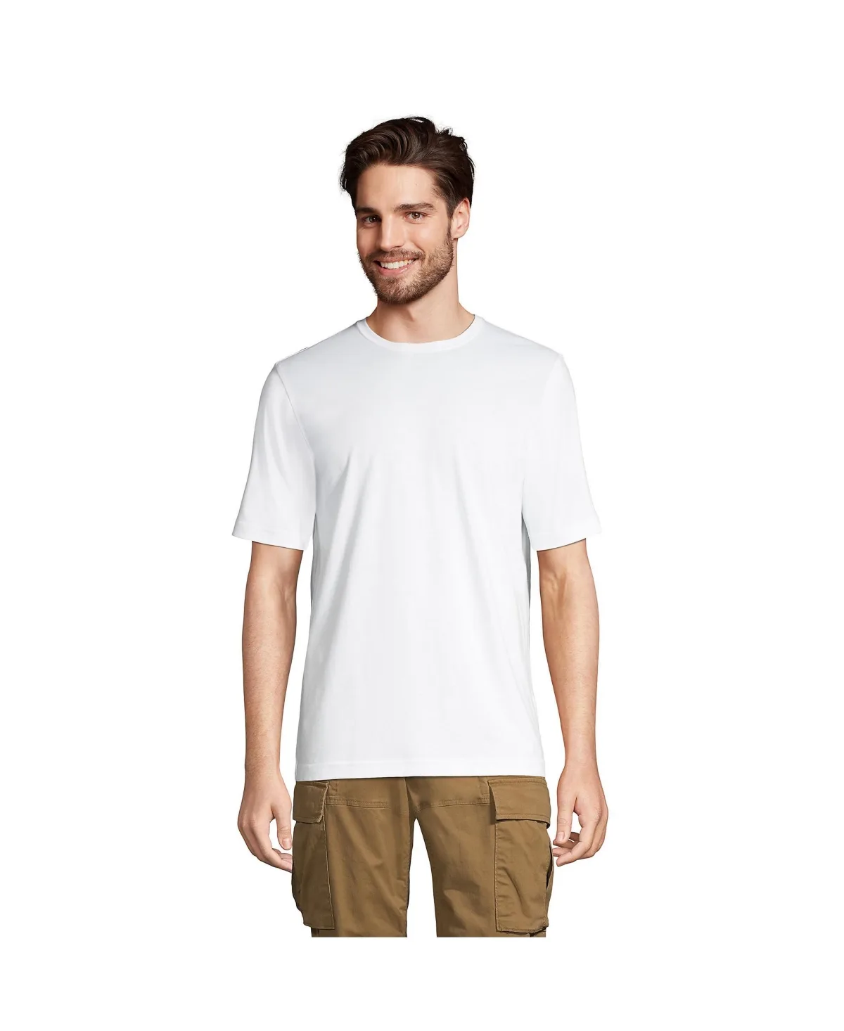 Short Sleeve Cotton Supima Tee by Lands' End