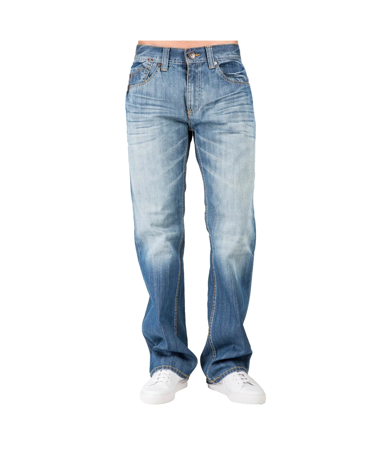 Relaxed-Fit Boot Cut Premium Denim Jeans