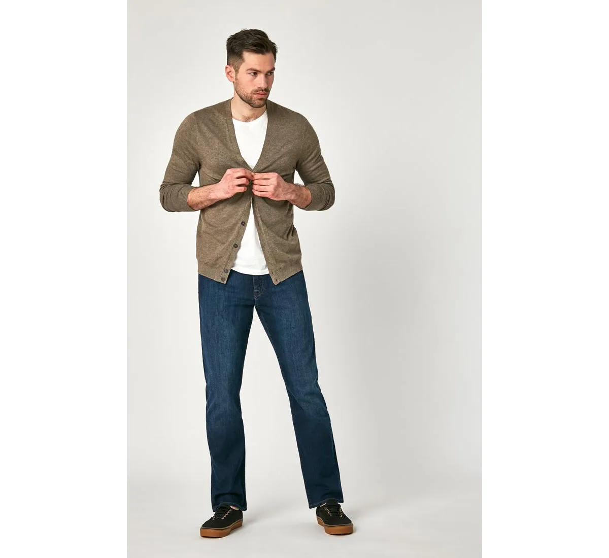Clean Comfort Matt Mid Rise Relaxed Straight Leg Jeans by Mavi Jeans