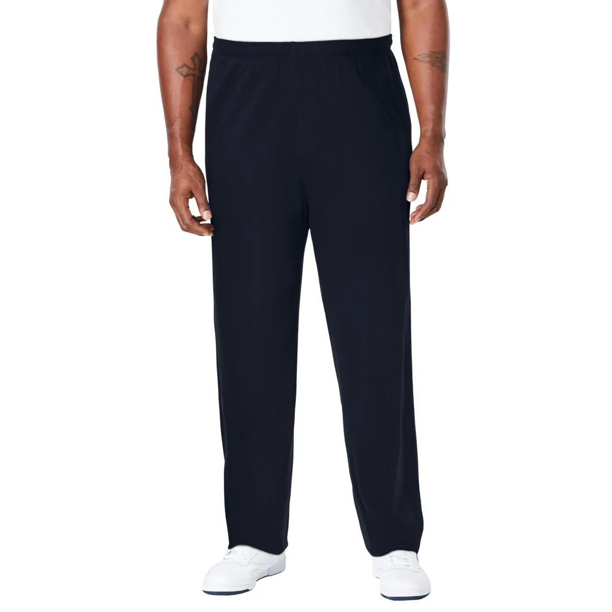 Lightweight Jersey Open Bottom Sweatpants by Kingsize