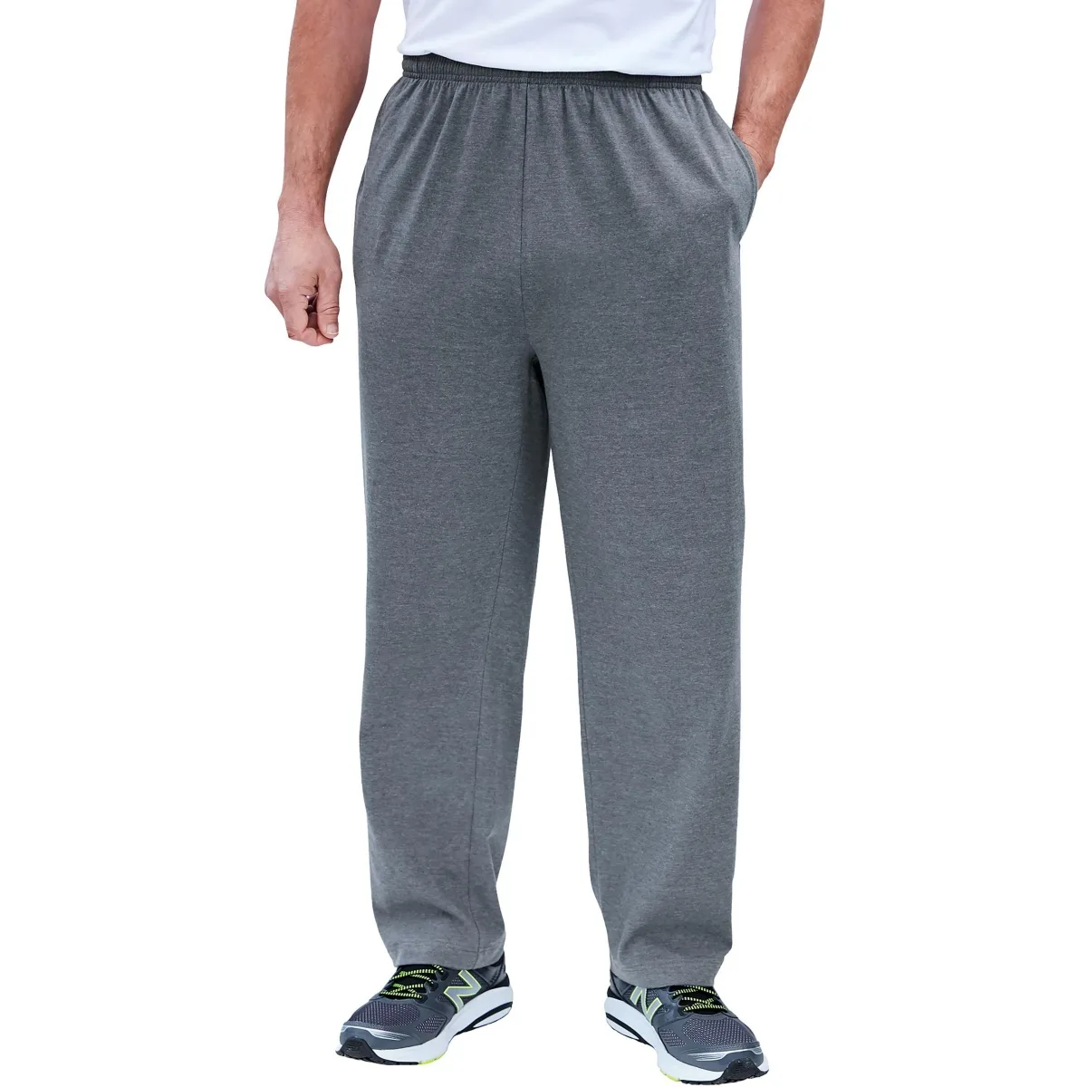 Lightweight Jersey Open Bottom Sweatpants