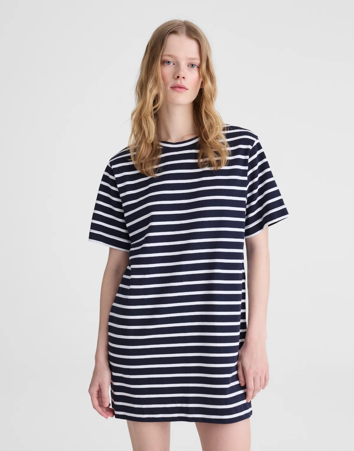 Crewneck Mini T-Shirt Dress by MW
